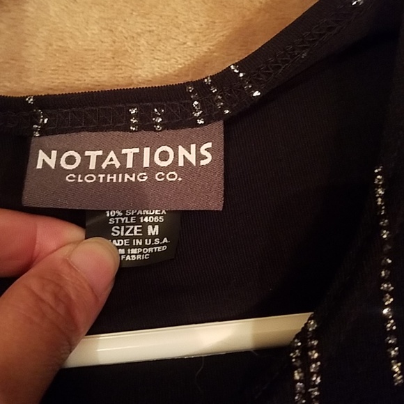 dress shirt black and silver - Picture 3 of 4